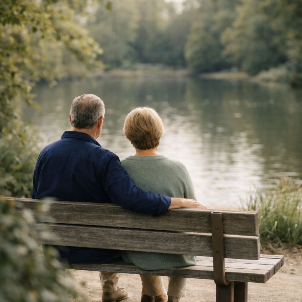 A couple near the water